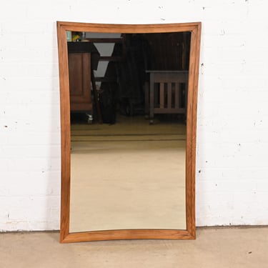 Broyhill Sculptra Mid-Century Modern Walnut Framed Wall Mirror, 1960s