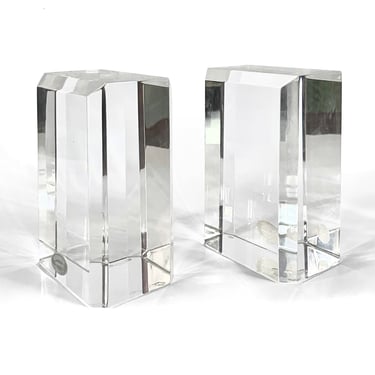 Ritts Astrolite Lucite Bookends