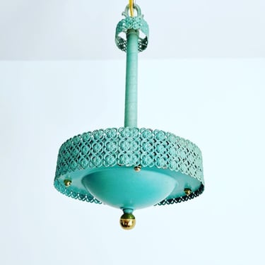 Turquoise Garden Pendant Chandelier 