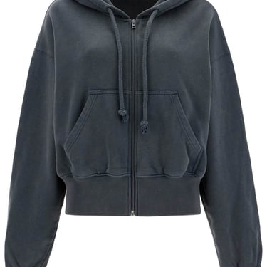 Acne Studios Boxy Sweatshirt With Zip And Hood Women