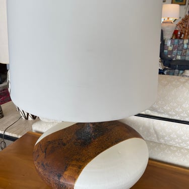 Mid Century Lava Glaze Ceramic Table Lamp