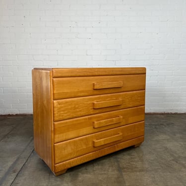 American Modern” Birds Eye Maple Chest of Drawers by Conant Ball 