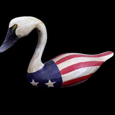 #American Flag Painted Duck