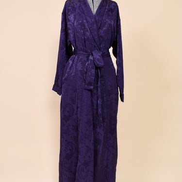 Heliotrope Deep Purple Damask Robe By Victoria's Secret, S