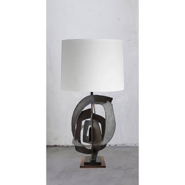 Large Scale Midcentury Brutalist Lamp by Richard Barr 