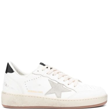 Golden Goose Men Ballstar 2 Leather Upper And Spur Suede Star Shiny Leather Heel