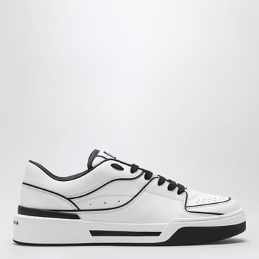 Dolce&Gabbana New Roma White/Black Leather Low Sneaker Men