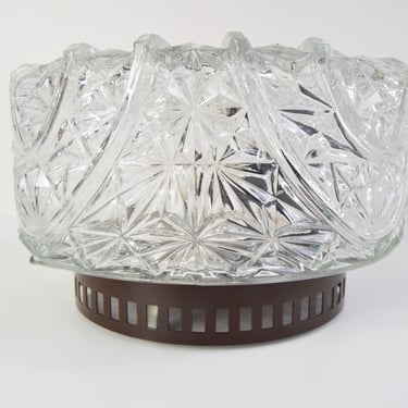 Mid-century round ceiling light, 1980s. 