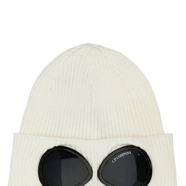 C.P. Company Men White Cotton Beanie