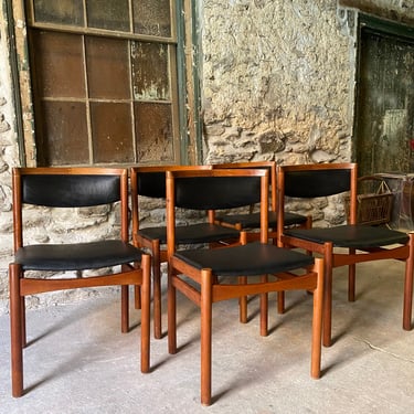 Mid century dining chairs Danish modern dining chair teak dining chairs 