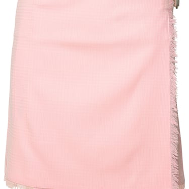 Burberry Woman Pink Virgin Wool Miniskirt