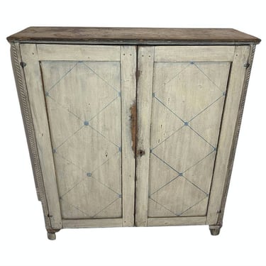 18th/19th Century Swedish Gustavian Period Painted Pine Kitchen Cupboard Sideboard Server 