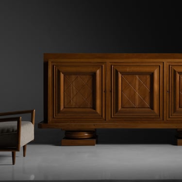 Modern Oak Sideboard / Modern Lounge Chair
