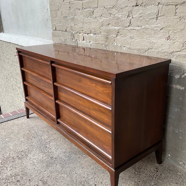 MCM Walnut Six Drawer Dresser