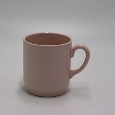 vintage crown devon pink mug with brown bear inside 