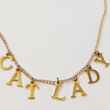 Cat Lady Necklace - Kamala Harris Charm Necklace Feminist 