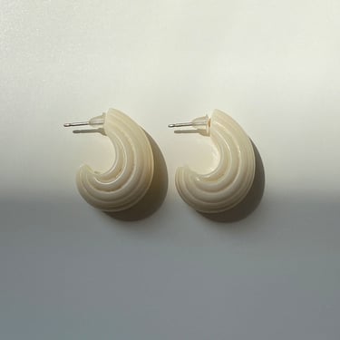 White Shell Earrings