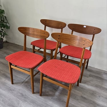 Set of 4 Farstrup Mobelfabrik Dining Chairs