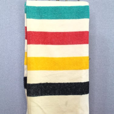 Vintage LL Bean Wool Trapper Blanket Retro 1980's | Retrospect