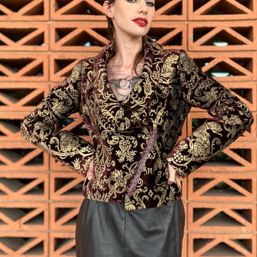 Roberto Cavalli Velvet Brocade Jacket