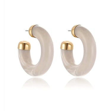 ettika Resin Loop Earrings (Size: OS)