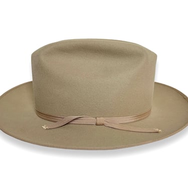 Vintage 1950s DOBBS 'Fifteen' Western Fedora ~ 7 1/8 ~ Cowboy Hat ~ Open Road Clone ~ Beaver / Fur Felt ~ 