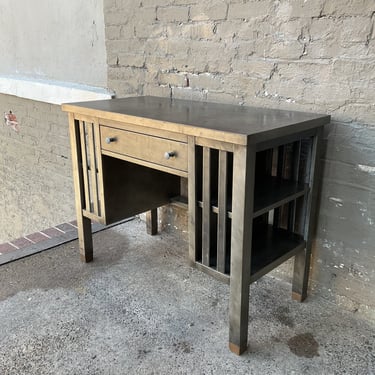 Vintage Industrial Stripped Steel Desk