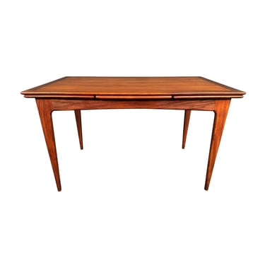 Vintage British Mid Century Modern Afromasia Teak Dining Table by A. Younger Ltd. 