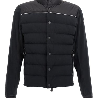 Moncler Grenoble Men Two-Material Cardigan