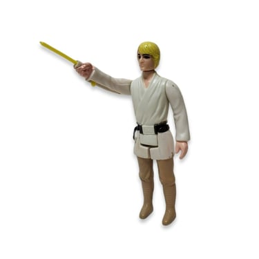 Vintage Luke Skywalker Farmboy w/ Lightsaber, Star Wars, 1977 Kenner Taiwan COO, Collectible Action Figure, Jedi, Movie Memorabilia, 70s Toy 