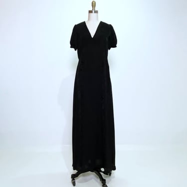 Black Brocade Dress