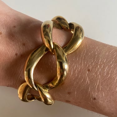 90s Chunky Gold Link Bracelet