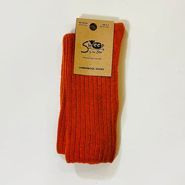 Lambswool Socks - Orange