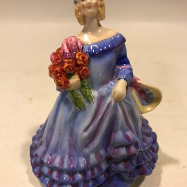 Tall Royal Worcester June Figurine Modeled by Williams & Bray, Victorian home decor, French cottage decorator, 