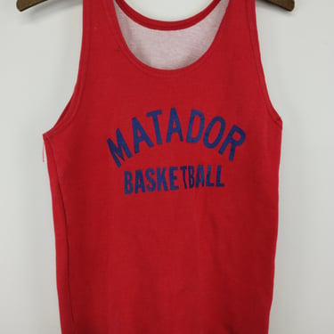 XS 70s Russell Athletic Reversible Gum Shirt Matador Basketball Cotton Tank Top Jersey Vintage 1970s 1980s XSmall 