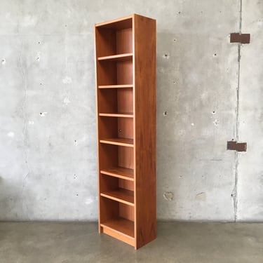 Mid Century 6 Shelf Teak Bookcase Made In Denmark