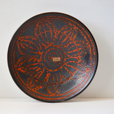 Vintage West German Art Pottery Decorative Plate by Carstens Tönnieshof 