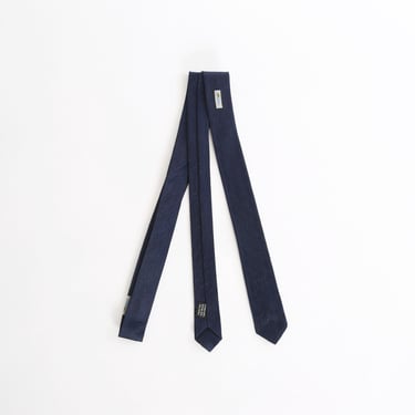 Vintage 60s blue deadstock blue skinny tie 