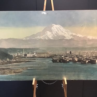 VTG Mt Rainier Enlarged Photo (Seattle)