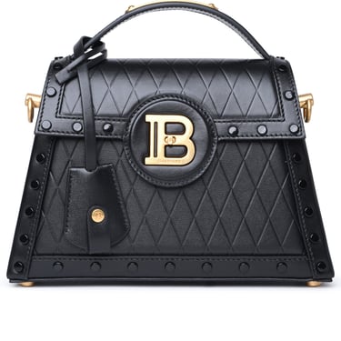 Balmain Woman Balmain 'B-Buzz Dynasty' Black Leather Bag