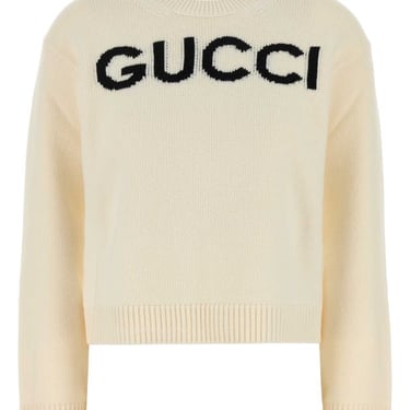 Gucci Women Ivory Wool Sweater
