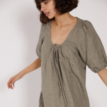Deiji Studios Double Cord Dress | Linen Check | Hey Jude - Vancouver, BC |  ATTIC