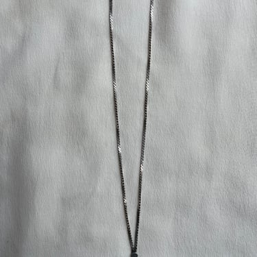 silver chain bolo tie! N032