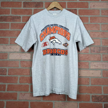 Vintage 90s NFL Denver Broncos Football ORIGINAL Sports Tee - Large 