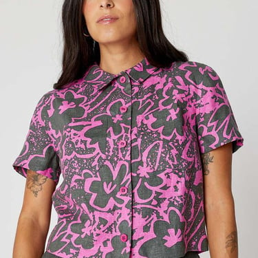 Back Beat Co. - Linen Safari Shirt - Floral