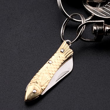 Mini Brass Pocket Knife Pendant