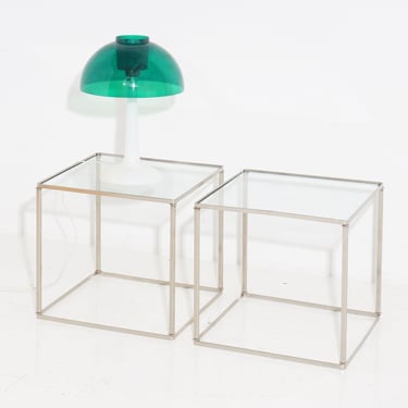 Cube Side Tables, 1980s 
