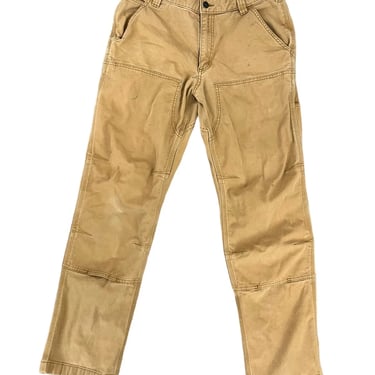 Y2K Carhartt Double Knee Patched Work Pants in Tobacco, Size 35x30