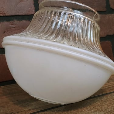 Art Deco Cylinder Circular Globe Ceiling Light Fixture Shade 