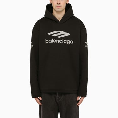 Balenciaga Icon 3B Sport Hoodie Black Men